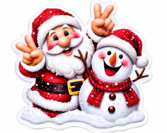 5 PCS Santa and Snowman Planar Resin Flatbacks for Badge Reels, DIY Magnets