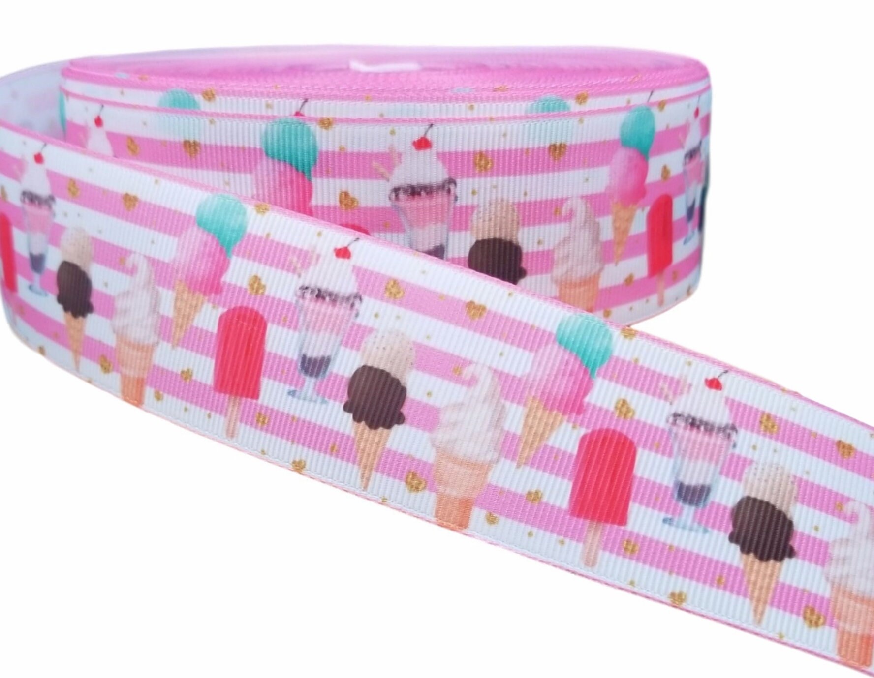 1.5 Ice Cream Ribbon 5 Yards Printed Grosgrain 1.5 Etsy