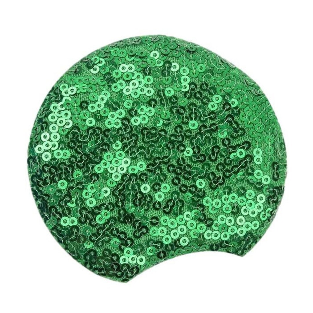 Padded Mouse Ears . Emerald Green Sequin . 3.3 In. Double Etsy