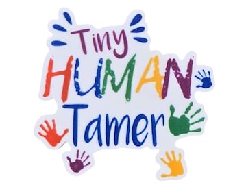 5 PCS Tiny Human Tamer Planar Resin Flatbacks for Keychains, Planner Clips