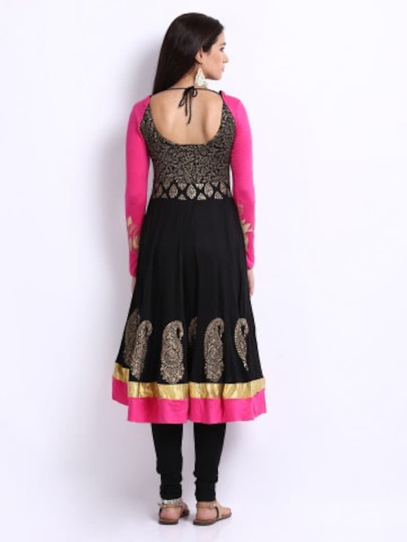 anarkali kurta black