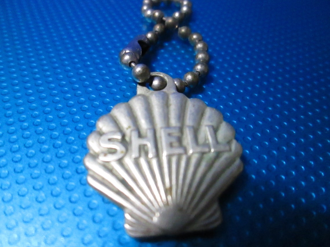 Vintage Shell Oil Key Chain Gasoline Advertising Memorabilia Etsy