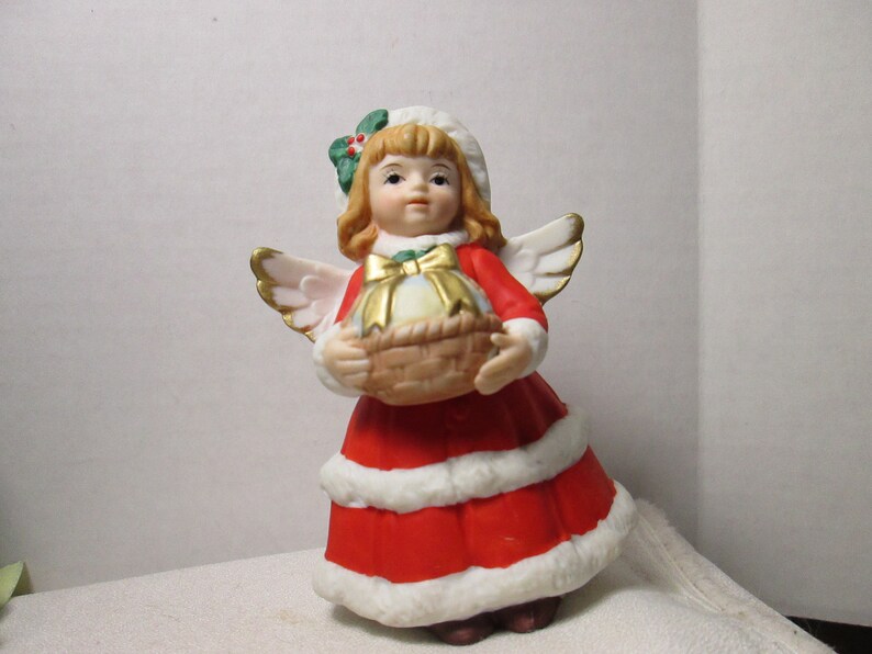Vintage Lefton Christmas Holiday Angel 06326 girls gifts holiday decor home cottage decor farmhouse chic shabby chic Christmas decor