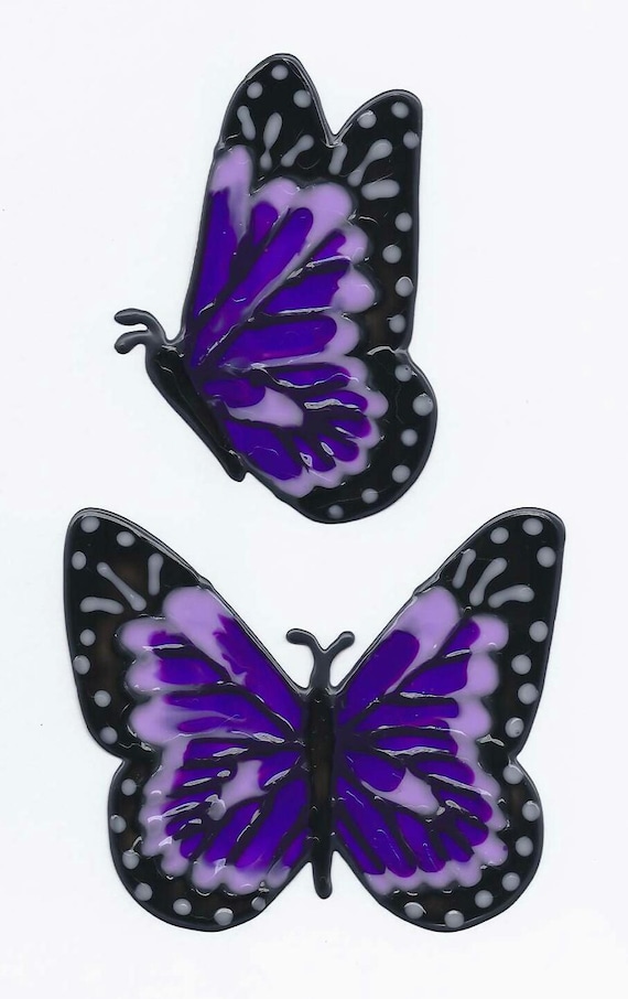 Purple monarchs Window cling