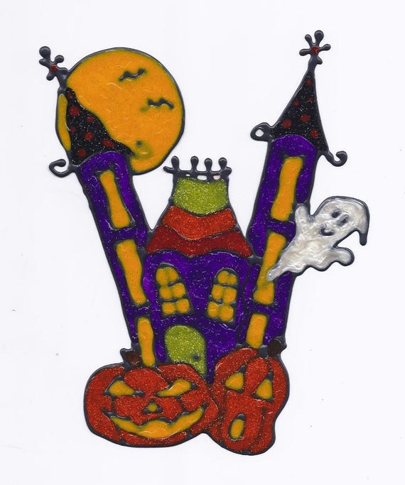 Haunted house Window cling