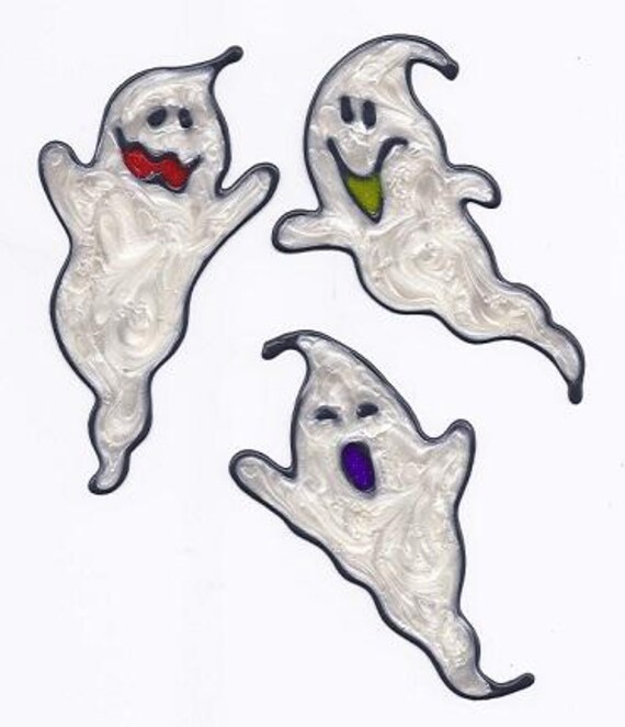 Three ghosts Window cling