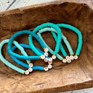 Heishi Clay Bead Bracelet, KTX, HTX, FTX, Texas bracelets