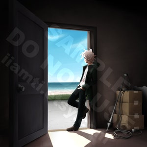 Nagito Komaeda&#39;s Final Look Back Print