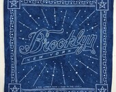 Indigo Dyed Brooklyn Bandana