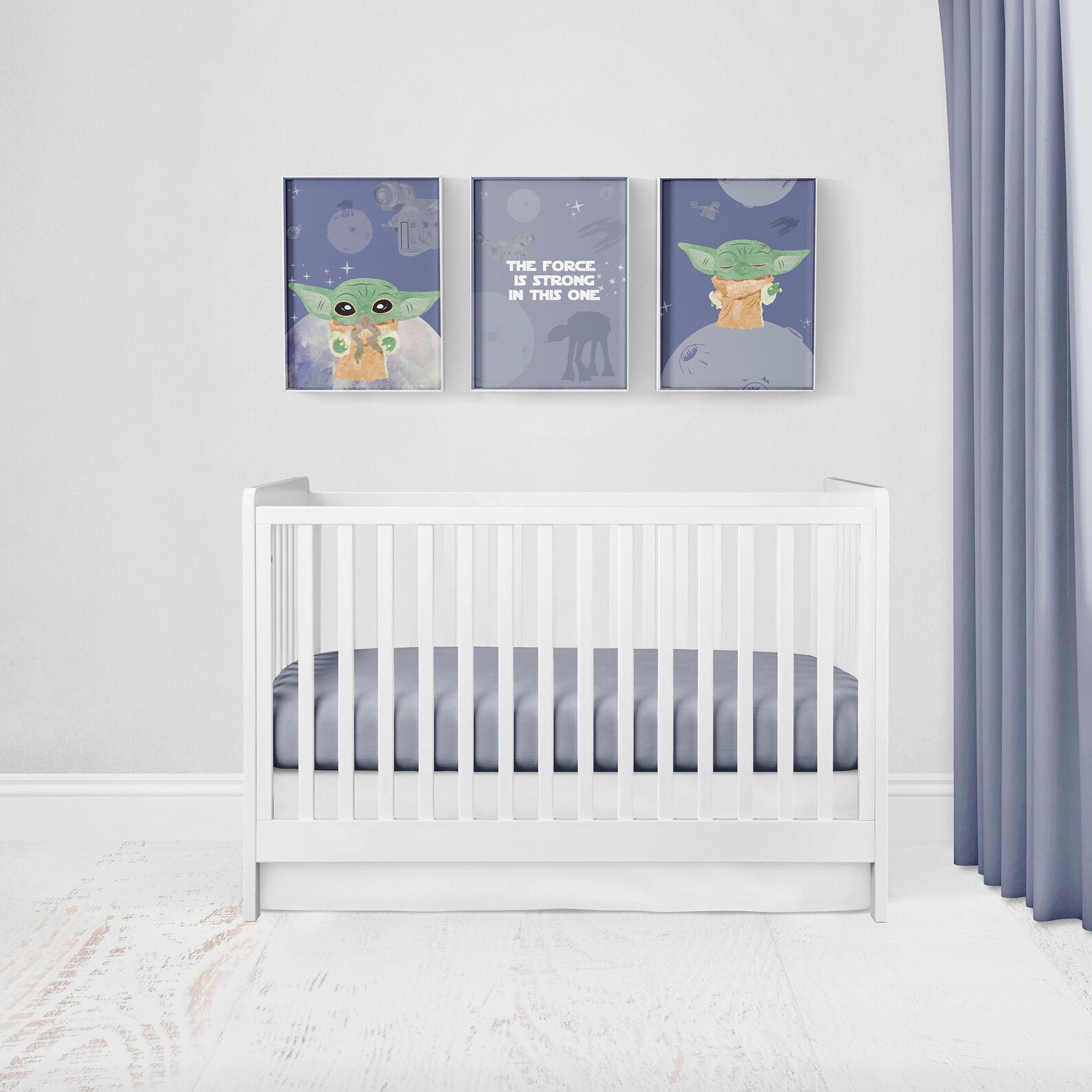 Custom Made Baby Nursery Baby Yoda Star Wars The Child Digital Etsy