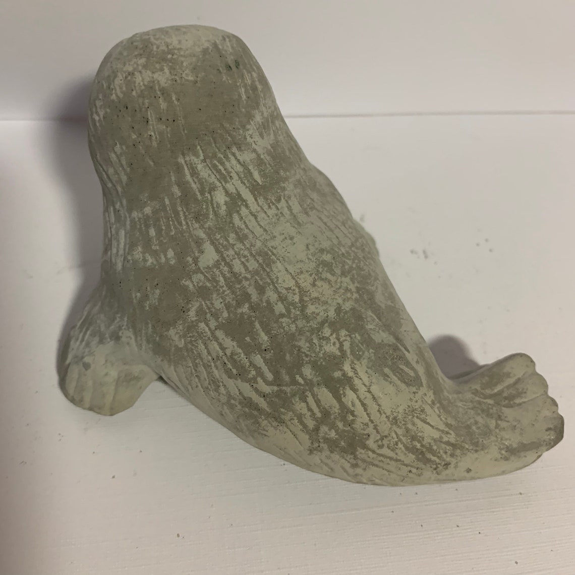 Seal Garden Statue Concrete Seal Adorable 5 Long Cement Etsy