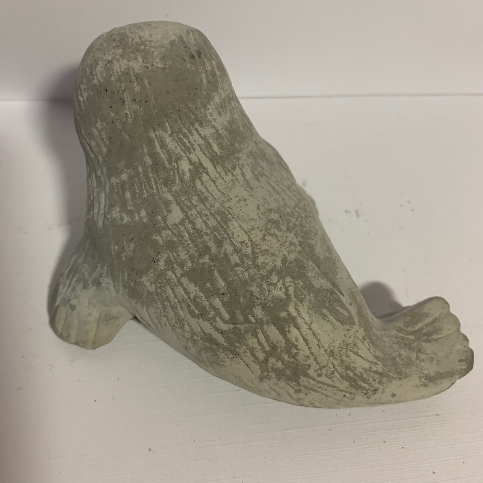 Seal Garden Statue Concrete Seal Adorable 5 Long Cement Etsy