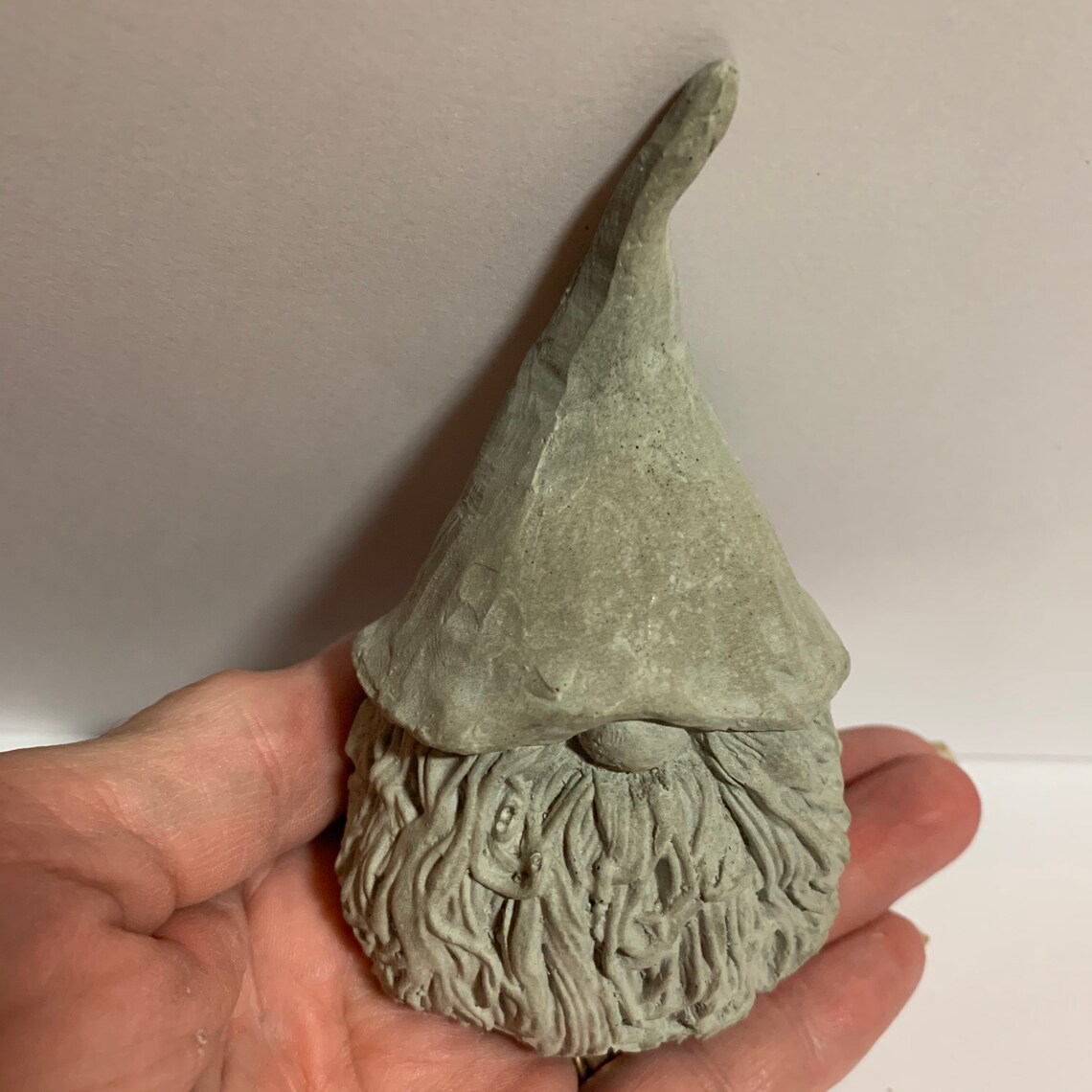 Garden Gnome 3 1/2 Tomte natural concrete mold from Etsy