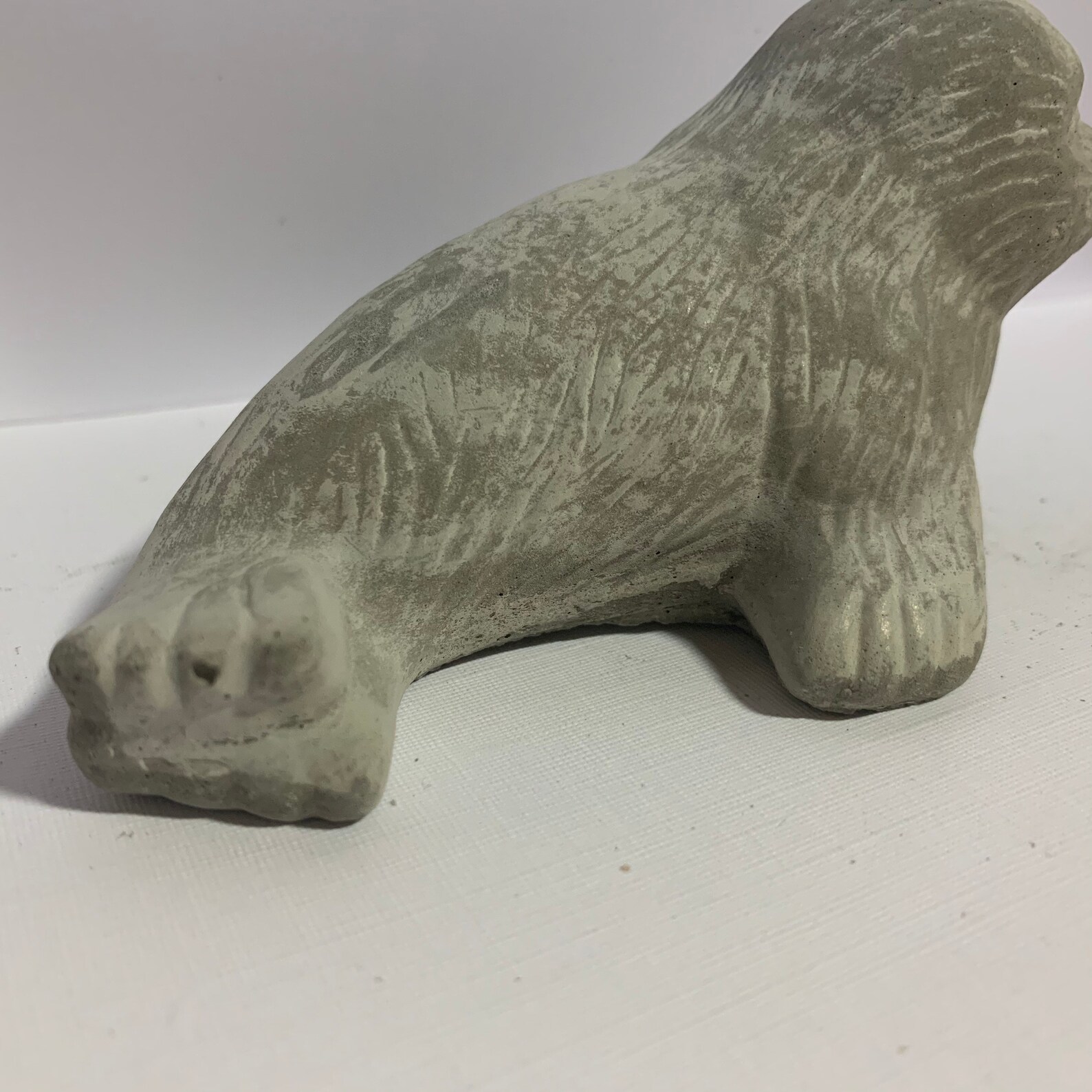 Seal Garden Statue Concrete Seal Adorable 5 Long Cement Etsy