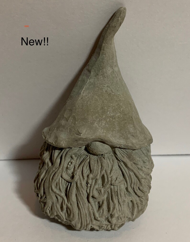 Garden Gnome 3 1/2 Tomte Natural Concrete Mold From Sweden Etsy