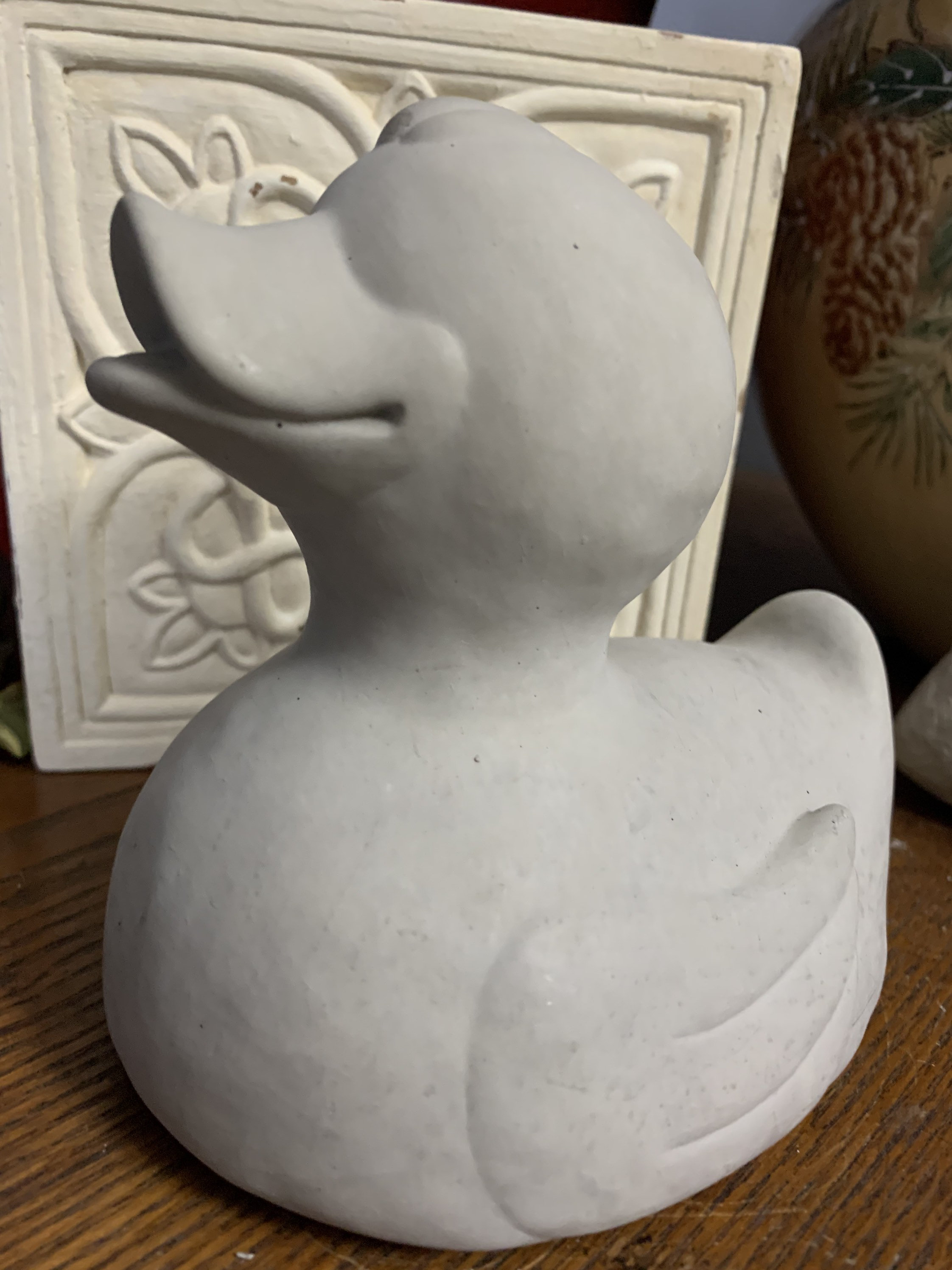 Duck Garden Statue Concrete Oversized Rubber Duckie 5 1/4 Etsy Canada
