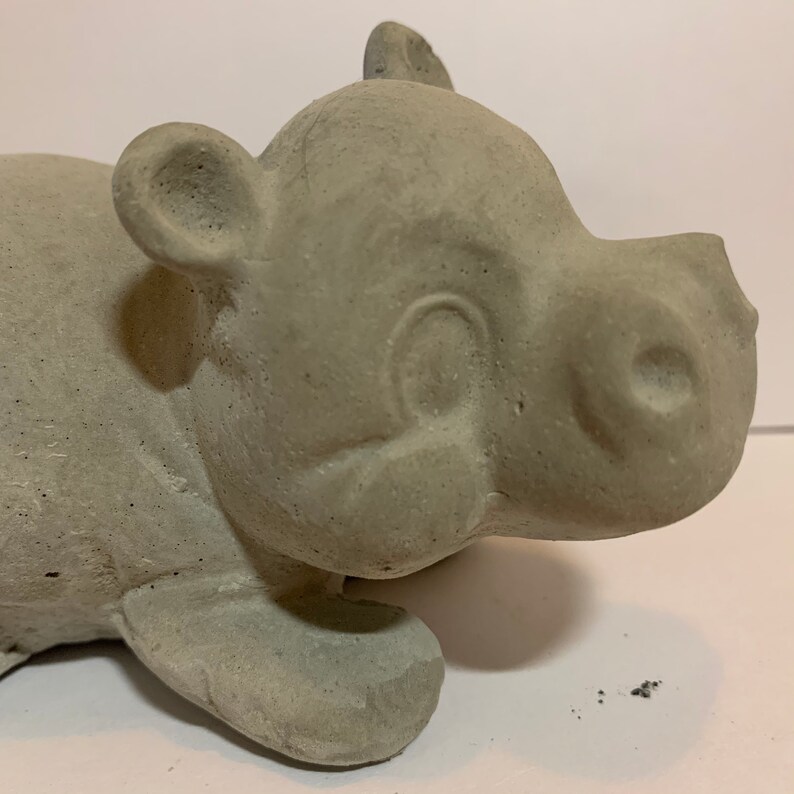 Baby Hippo garden statue concrete baby hippo 5 baby hippo ...