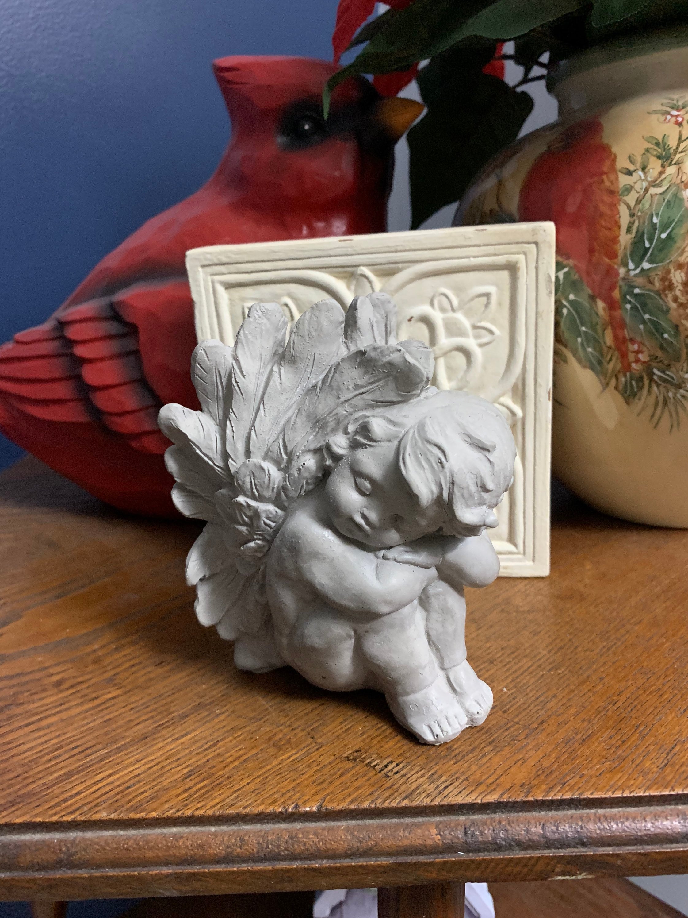 Concrete Garden Cherub statue angel statue cement garden Etsy