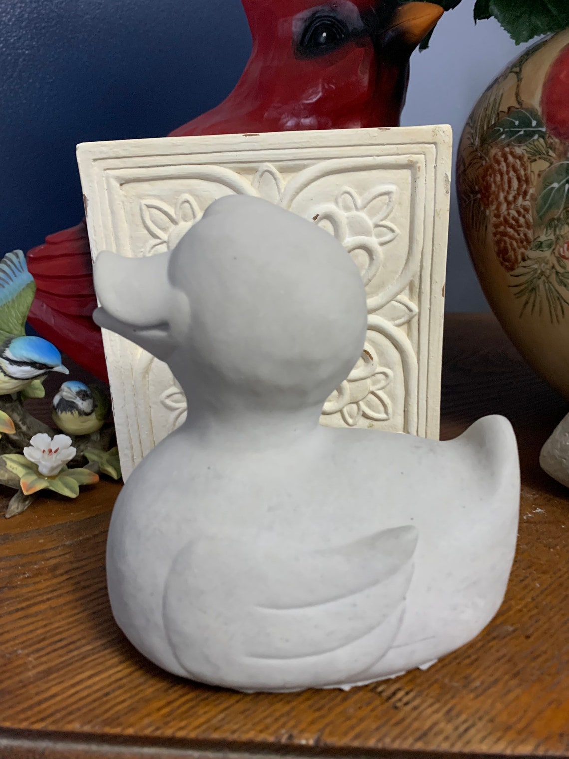 Duck Garden Statue Concrete Oversized Rubber Duckie 5 1/4 Etsy