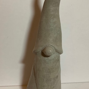 Concrete gnome, Nisse, Tomte, 7 1/2” cement gnome, garden statue
