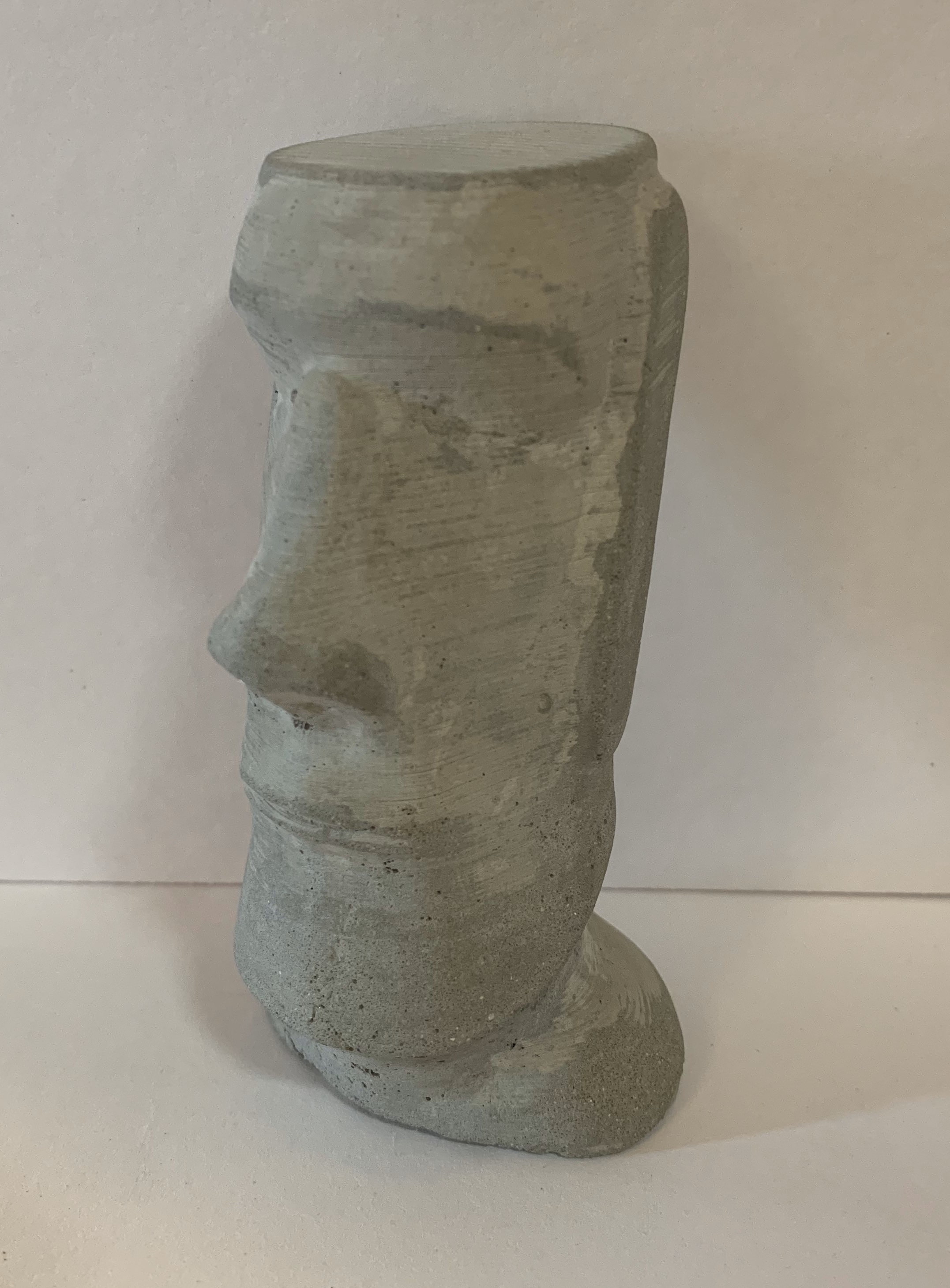 Moai Easter Island statue concrete Moai 4 1/2 concrete Moai Etsy