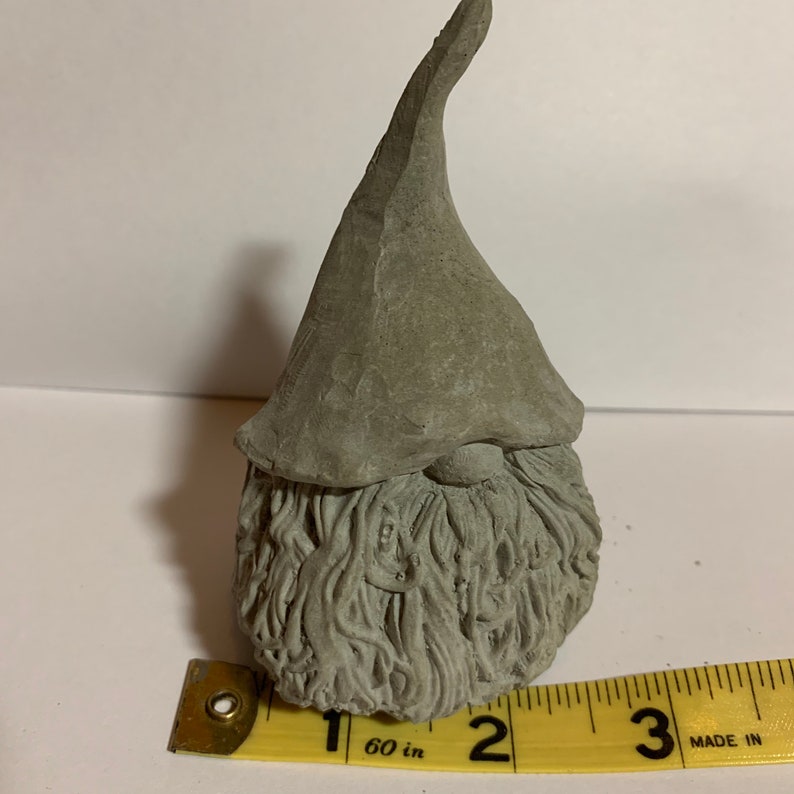Garden Gnome 3 1/2 Tomte Natural Concrete Mold From Sweden Etsy