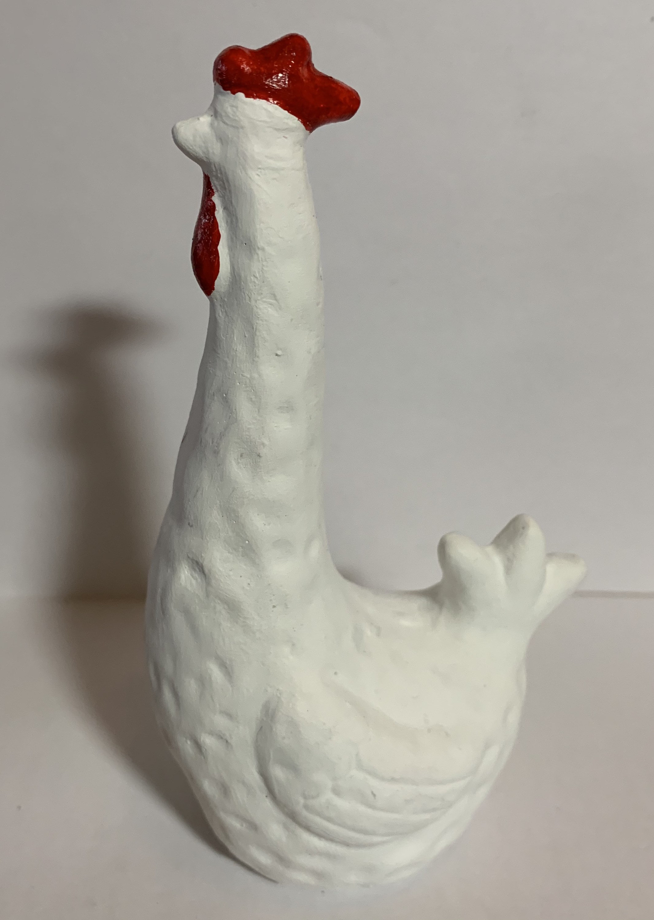 Chicken garden statue concrete chicken 5 3/4 cement Etsy