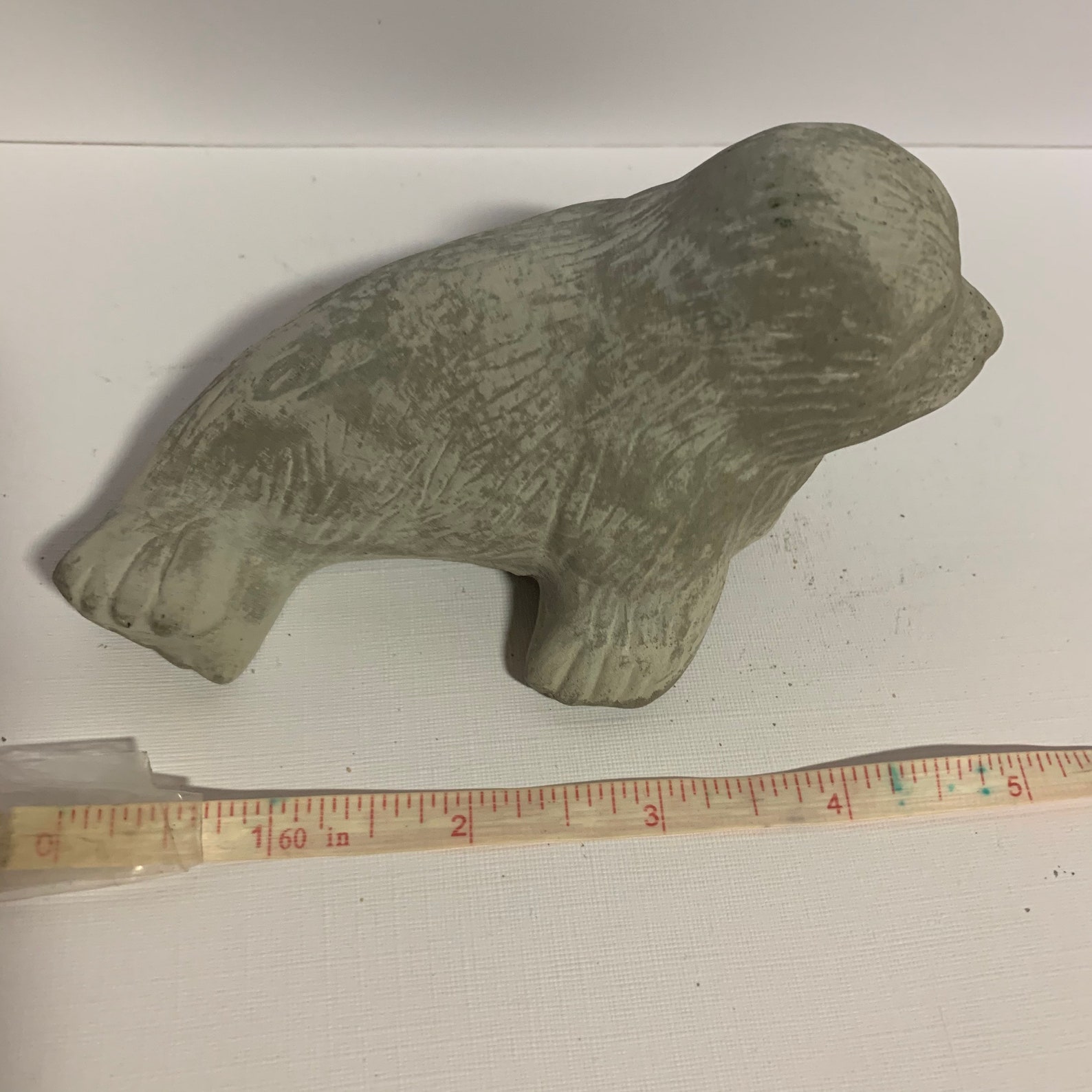 Seal Garden Statue Concrete Seal Adorable 5 Long Cement Etsy