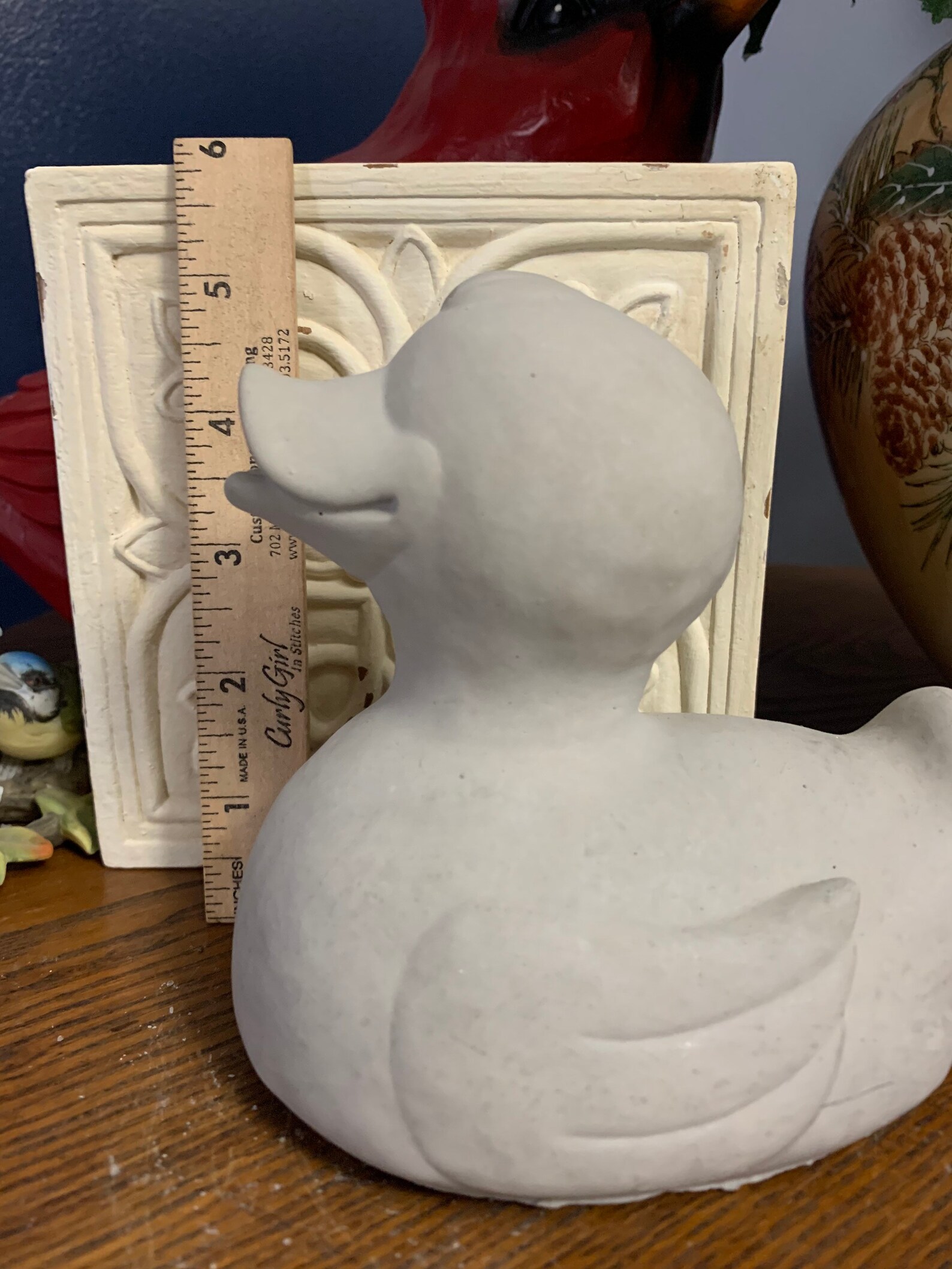 Duck Garden Statue Concrete Oversized Rubber Duckie 5 1/4 Etsy