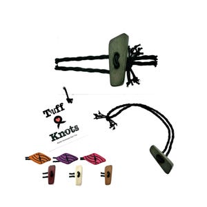 Toggle Loc Hair Ties: Boho Dreadlock Accessories with Faux Wood Button