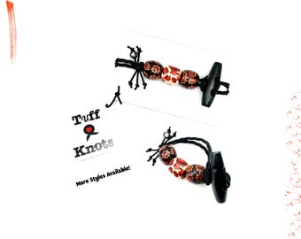 Élastiques à cheveux africains en perles de bois : accessoires bohèmes pour dreadlocks