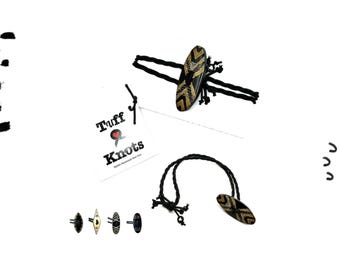 Élastique à cheveux tribal dreadlocks à bascule : corne naturelle, locs bohèmes