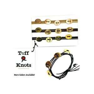 Pulsera con lazo para el cabello con diamantes de imitación: botones de metal dorado y plateado, sujeta cola de caballo hecha a mano