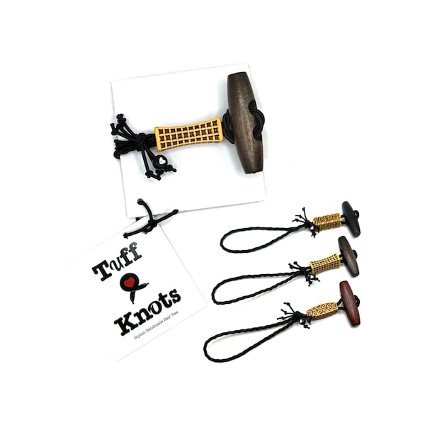 Ethnic Beaded Loc Hair Tie: African Boho Dreadlock Accessory