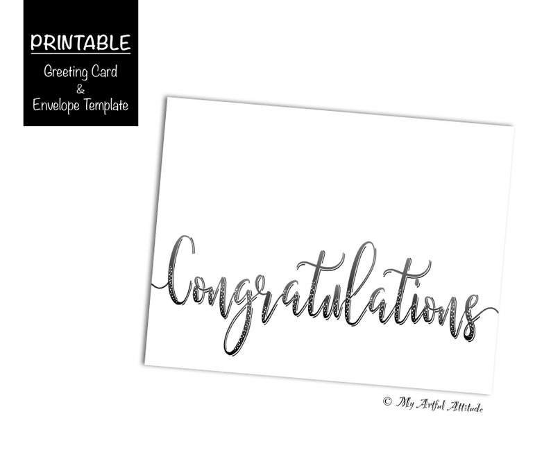 Congratulations Card PRINTABLE, Calligraphy Playing cards Electronic, Commencement or Marriage Card, Congrats Swashes, Straightforward, Minimalist, Connection, Grad picture about Congratulations Card Printable called Congratulations Card PRINTABLE, Calligraphy Playing cards Electronic, Commencement or Wedding ceremony Card, Congrats Swashes, Easy, Minimalist, Romantic relationship, Grad