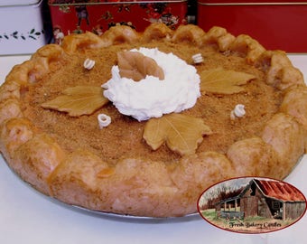 10" Pumpkin Pie Spice Deep Dish Pie Candle