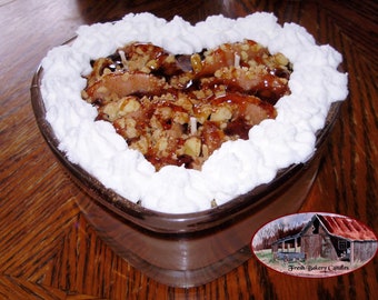 Caramel Apple Cheesecake - Heart Cheesecake Bowl Candle