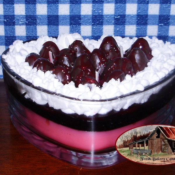 Chocolate Covered Strawberries Cheesecake - Heart Cheesecake Bowl Candle