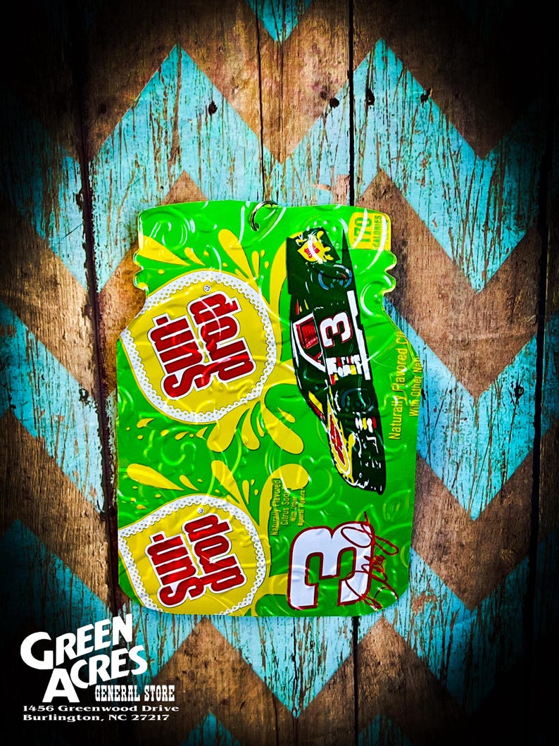 Limited Edition Sun Drop Dale Earnhardt Mason Jar Soda Can Ornament ...