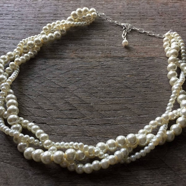 Twisted Necklace Etsy