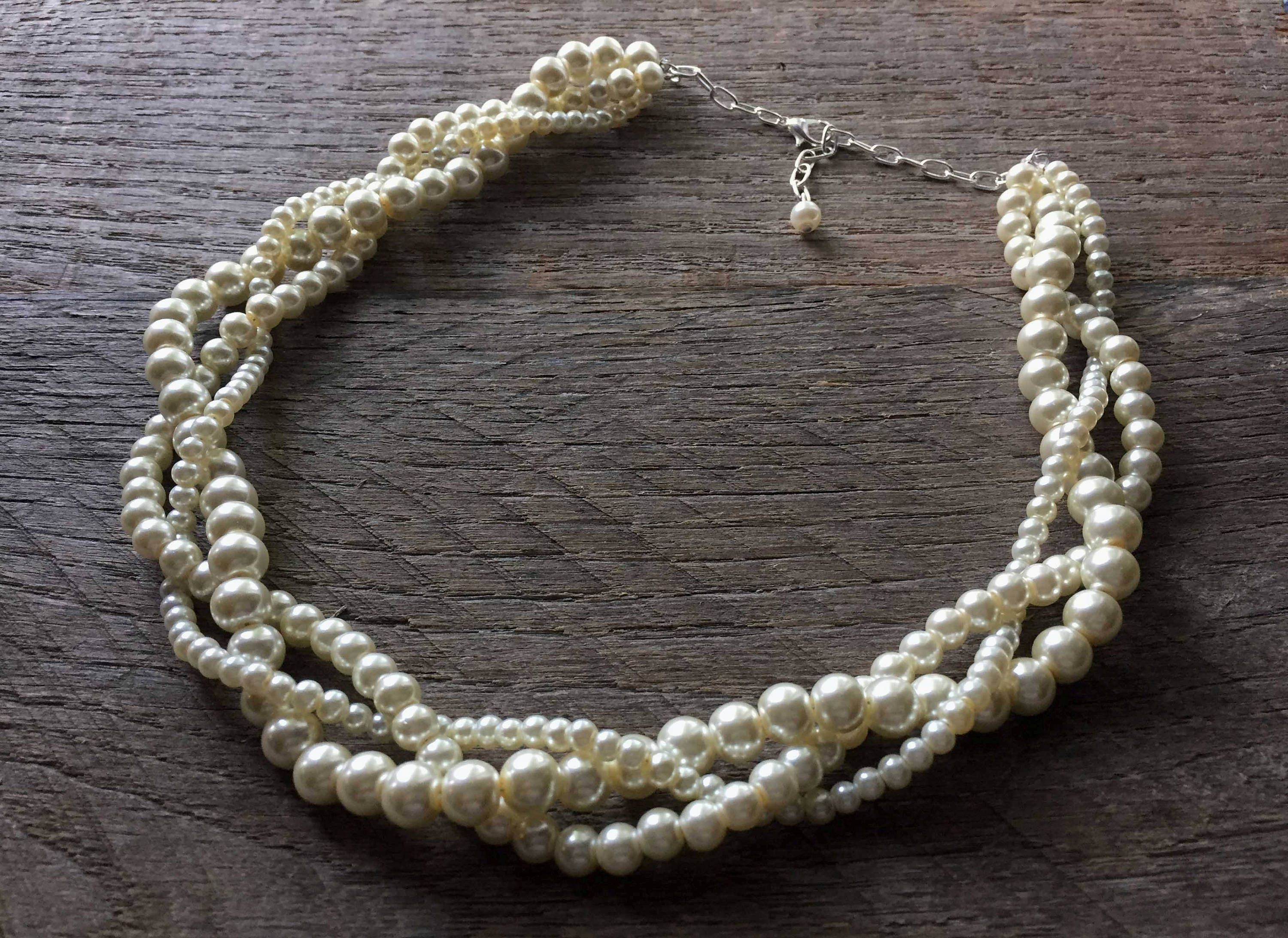 Twisted Pearl Necklace or Hair Strands – Dames a la Mode
