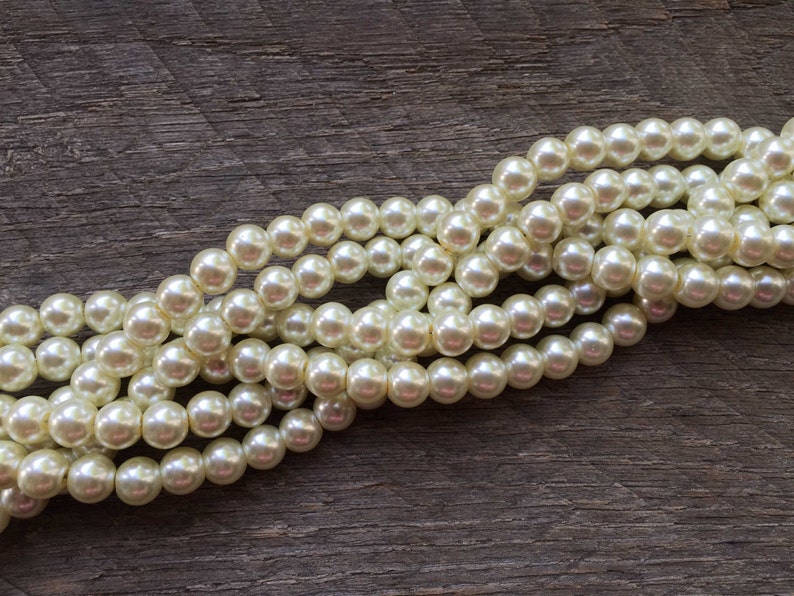 Pearl Statement Necklace, Multi Strand Jewelry, Chunky Braided Necklace on Silver or Gold Chain image 3