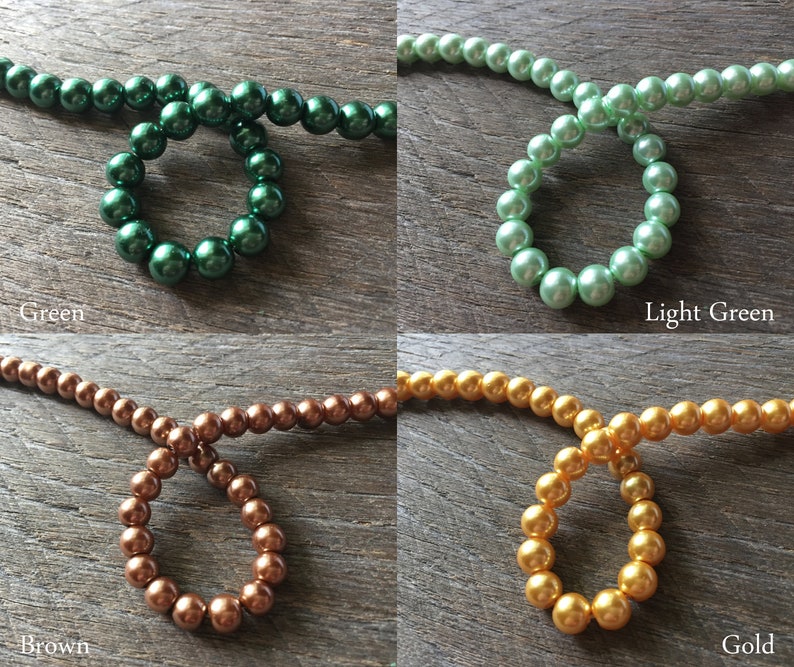 Mens Pearl Choker Necklace 8mm Adjustable With 2 Etsy