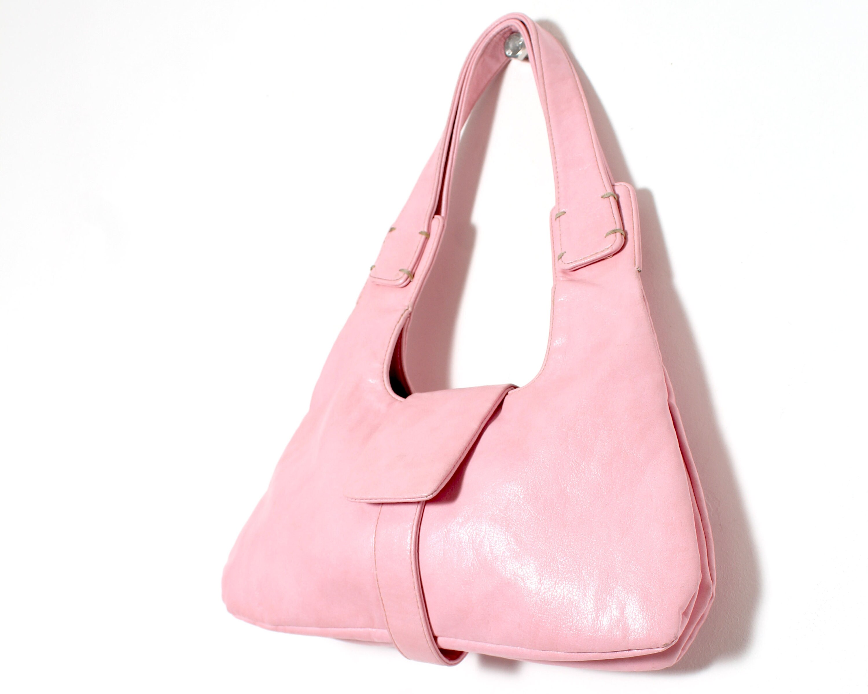 Baby pink baguette bag sale