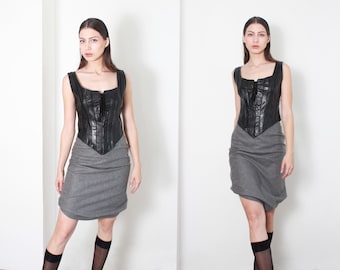 Top corsé con cordones de cuero Cavalli