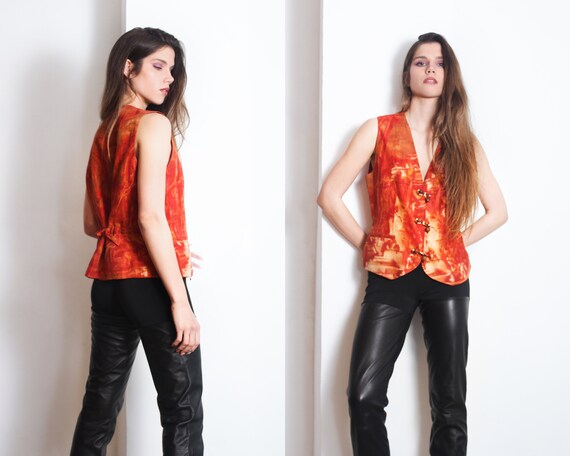 トップス 90s vintage archive KENZO linen vest 90s Kenzo Jungle Linen Vest - Etsy Canada