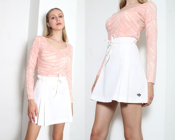 Veilig Meyella Reusachtig 70s Adidas Trefoil Pleated Tennis Mini Skirt - Etsy