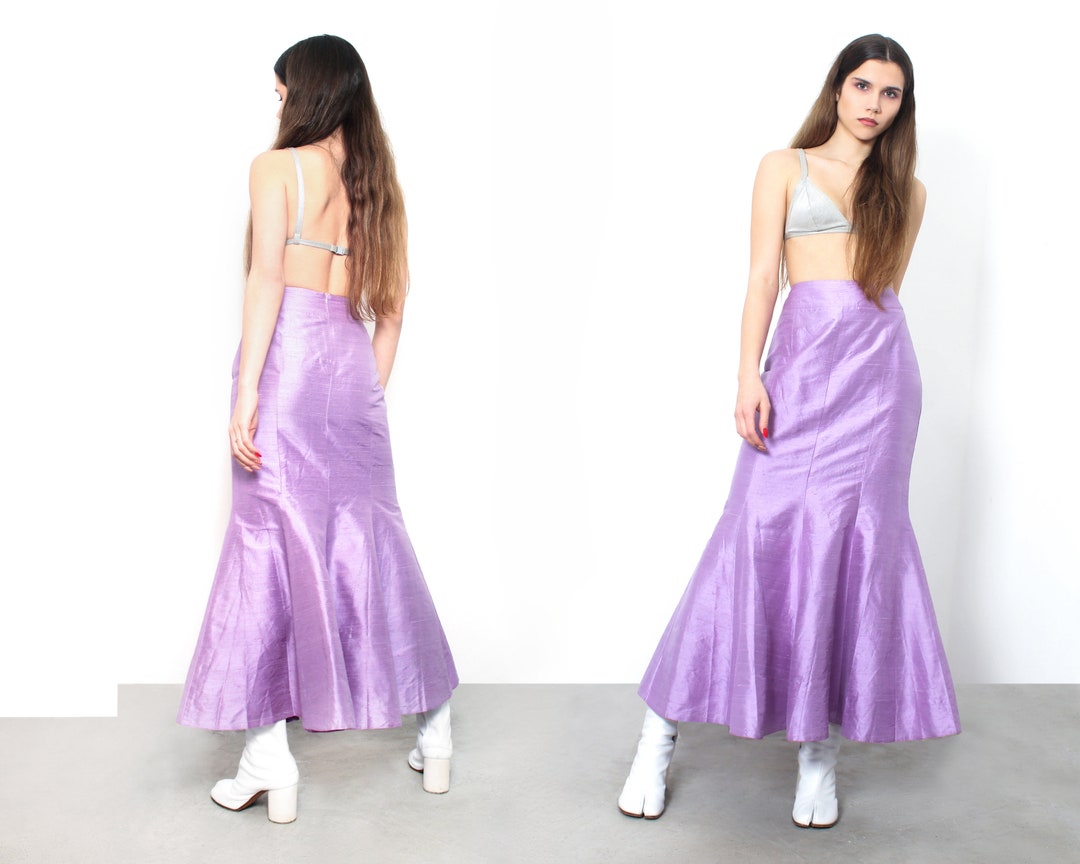 Mermaid Maxi Skirt Patterned