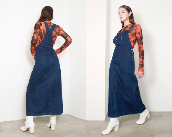 Reserved! Y2k Denim Suspender Overalls Maxi Dress