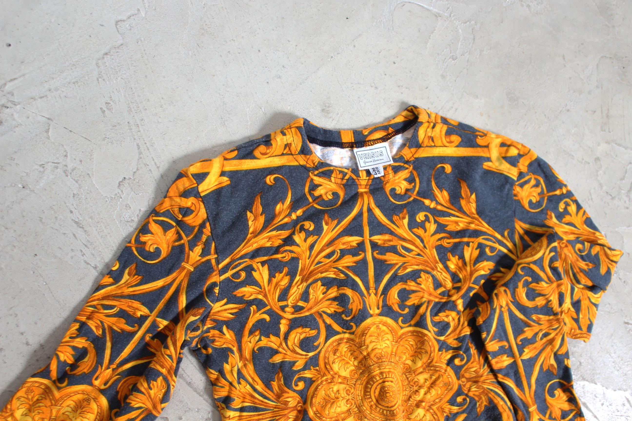 GIANNI VERSACE 90s Baroque Leotard Bodysuit - Etsy